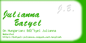 julianna batyel business card